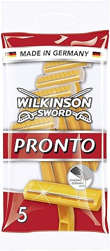 Wilkinson Sword Pronto - Maquinillas de afeitar desechables, 1 bolsa x 5 piezas