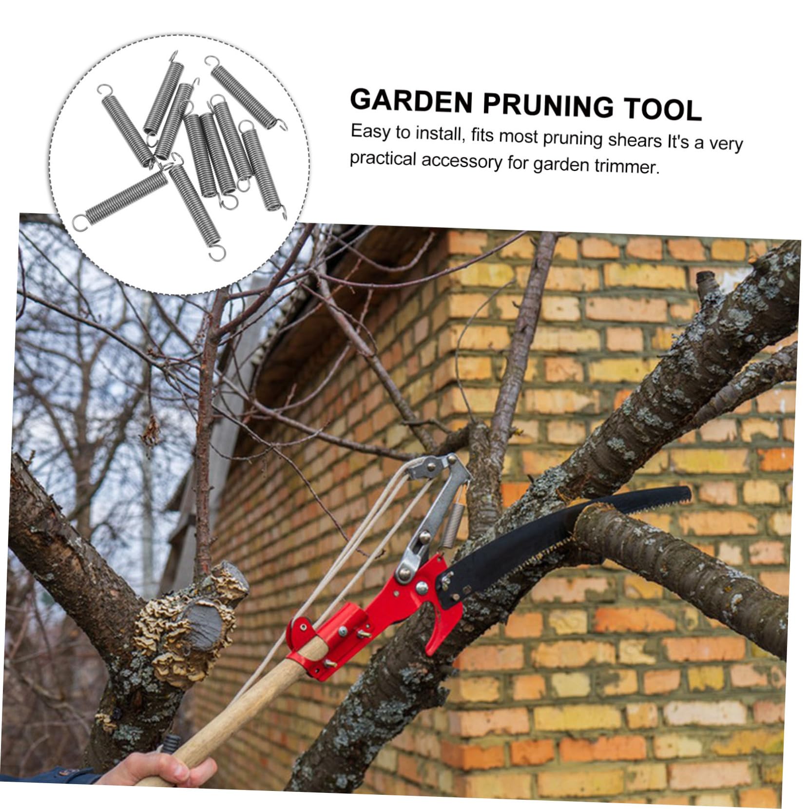 BCOATH 10pcs Replacement Springs for Pruners Stainless Steel Long Reach Pruner Springs for Tree Loppers Pruning Shears PartsTools - Image 3