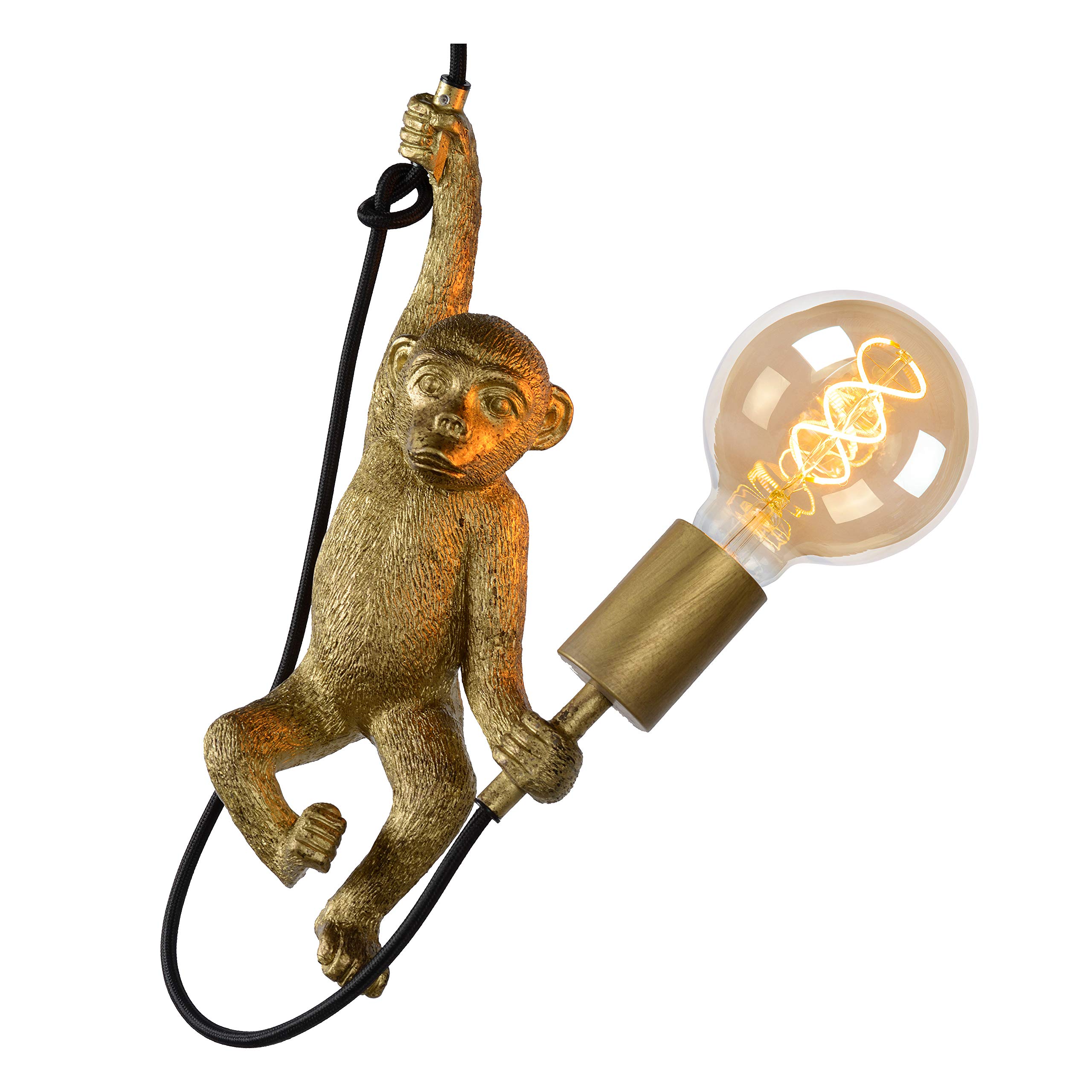LUCIDE EXTRAVAGANZA CHIMP - Pendelleuchten - Ø 17,6 cm - 1xE27 - Schwarz