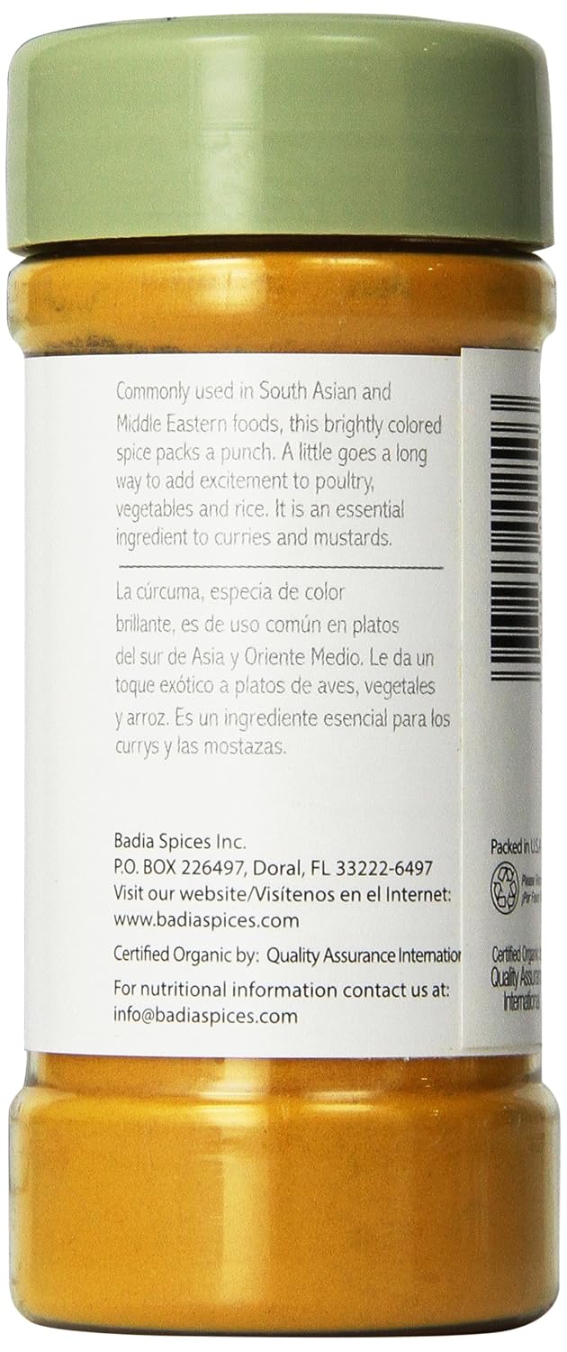 Badia Organic Turmeric, 2-Ounce (Pack of 2) image 3