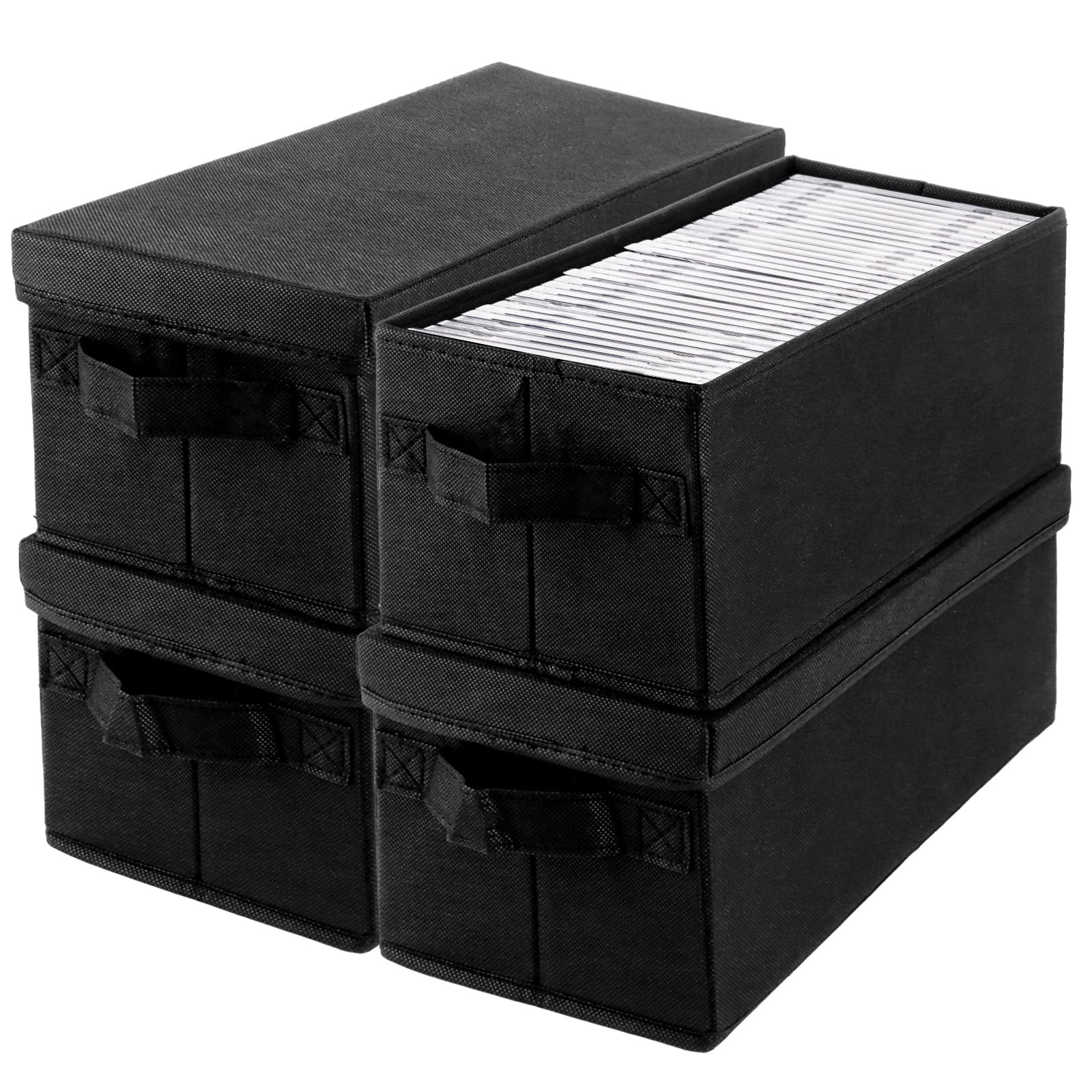 4 scatole per CD, DVD, 36 x 16 x 14 cm
