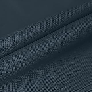 59" W Waterproof Canvas Fabric by The Yard, Upholstery Fabric for Indoor & Outdoor Use (Navy, 1Y-6oz)