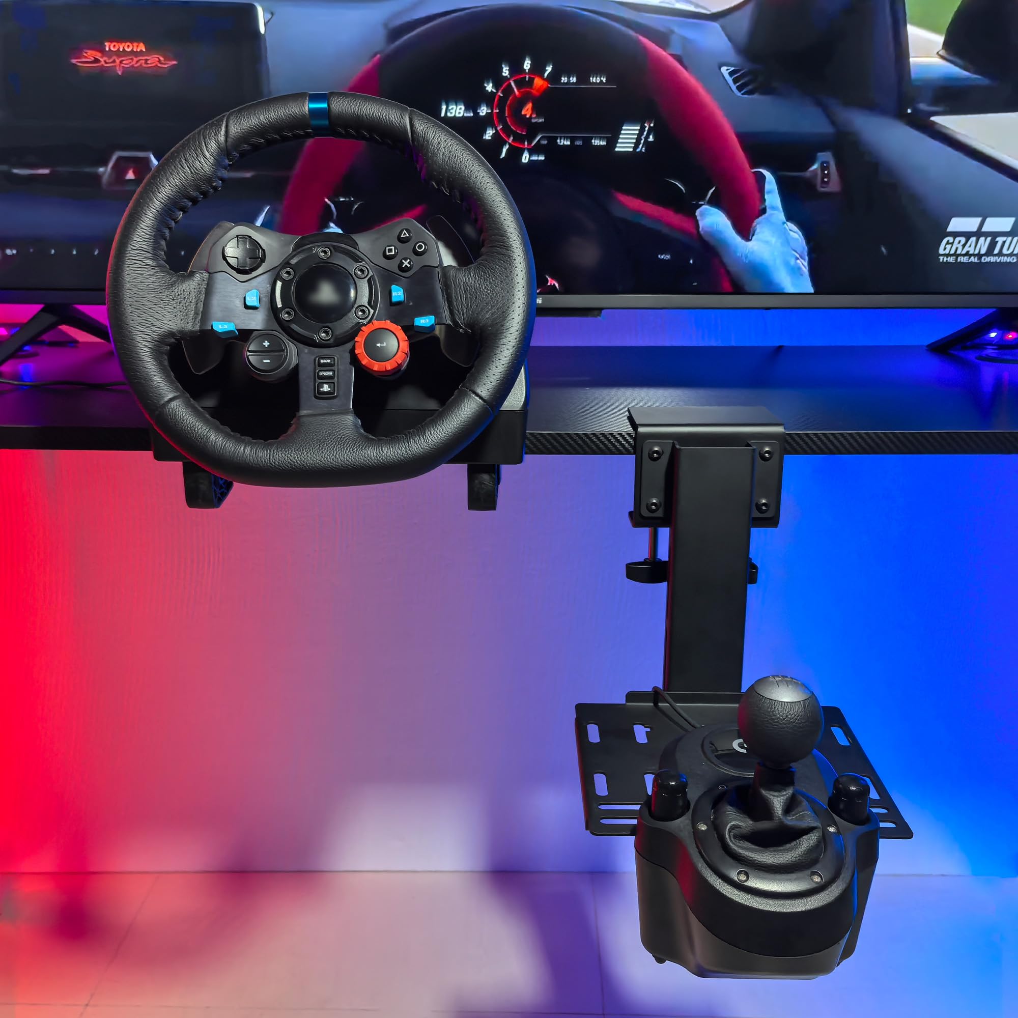 Amazon.com: XRhinorth Racing Shifter Stand Handbrake Desk Mount 