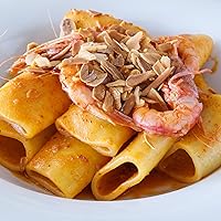 Vista 5 de Sanniti Pasta artesanal sin gluten en Gragnano importada de Italia, 17.6 oz (Paccheri)