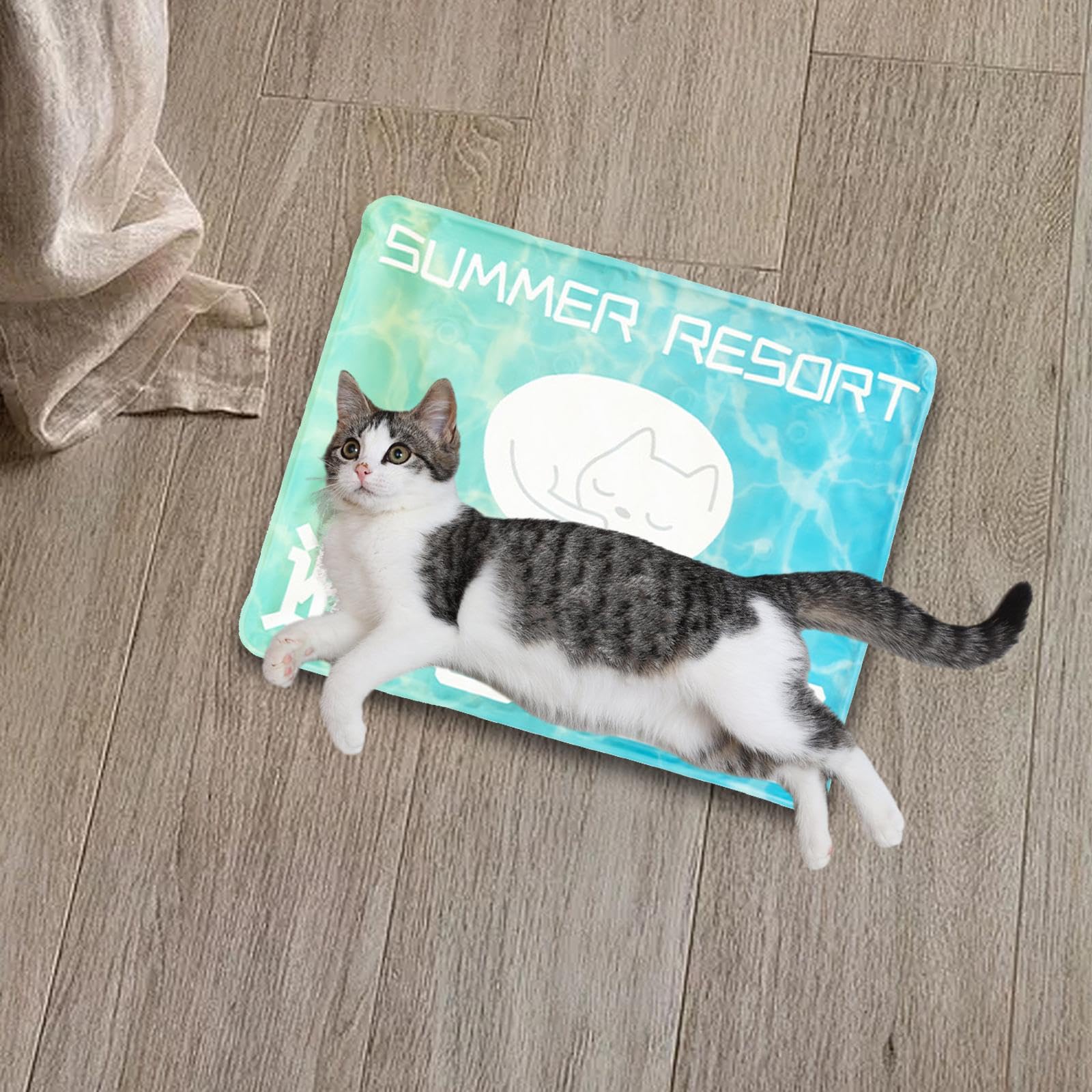 Alfombra Enfriadora para Mascotas Colchón para Perros Manta para Gatos Cama para Mascotas Resistente al Agua y en PVC Adecuada para Uso en