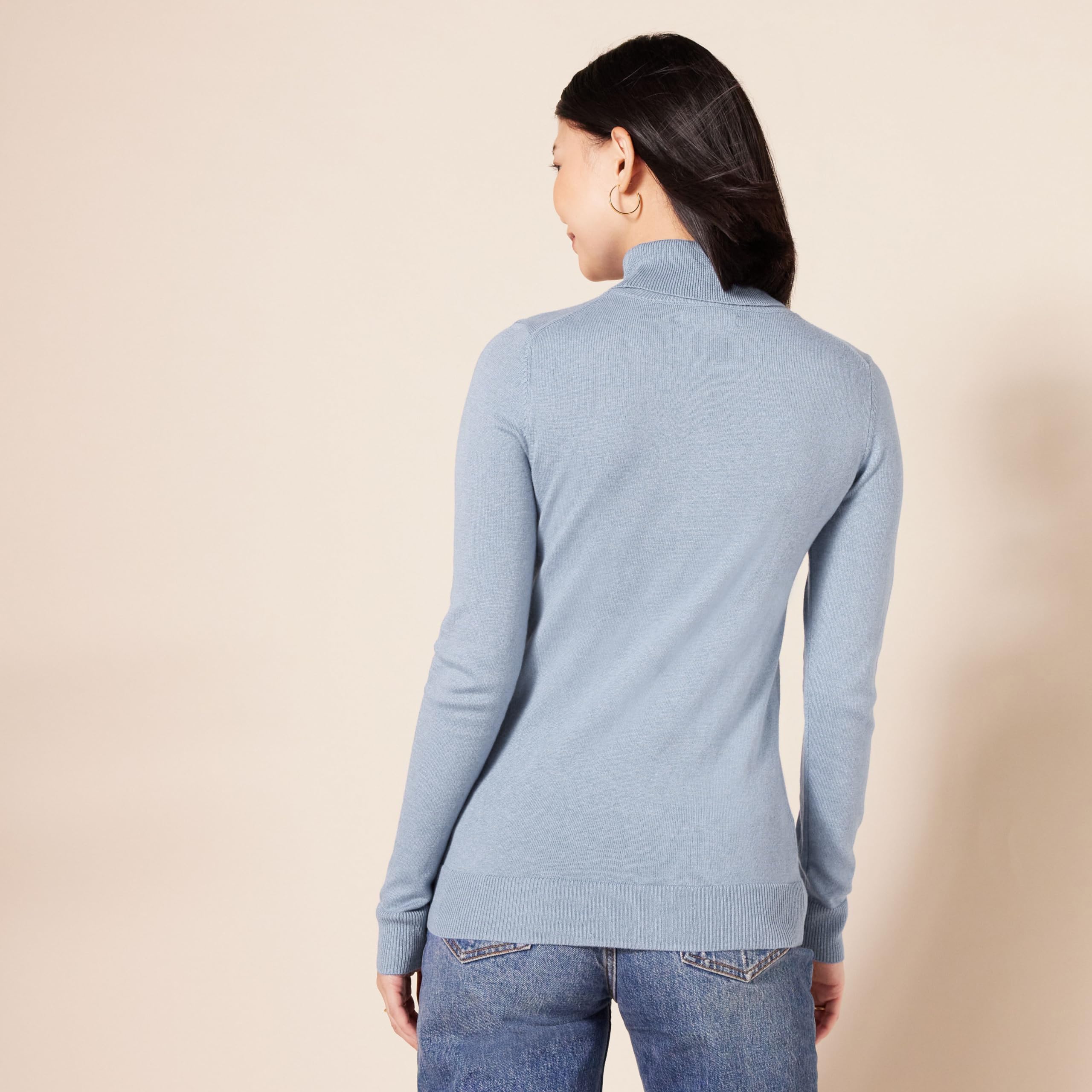 Amazon Essentials Donna Maglione A Collo Alto E Maniche Lunghe Leggero con vestibilità Classica (Taglie Forti Disponibili)