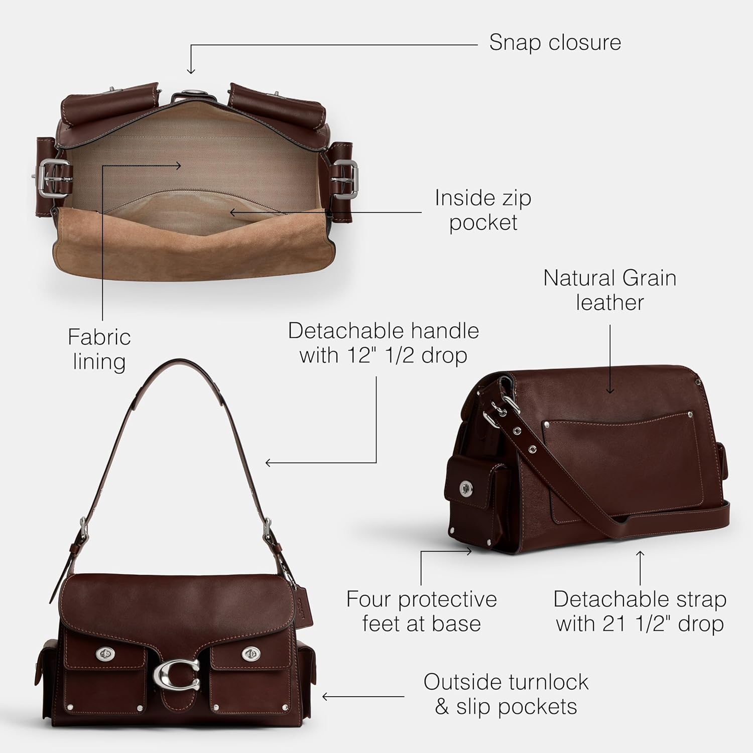 COACH womens Tabby Bag 36 - Image 3