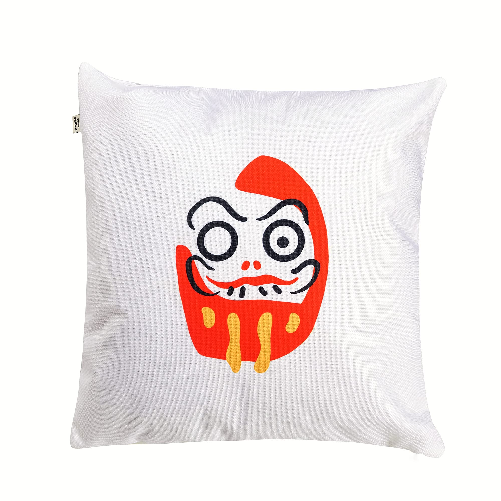 Super Chilled Children Series Cotton Linen Cute Toy Decorative Throw Pillow Case Double Sided Cushion Cover Pillowcase for Sofa 18 x 18 Inch (Toy 45 x45 cm)