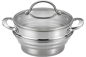 Anolon Classic Stainless Steel Universal Covered Steamer Insert - Compatible with various...