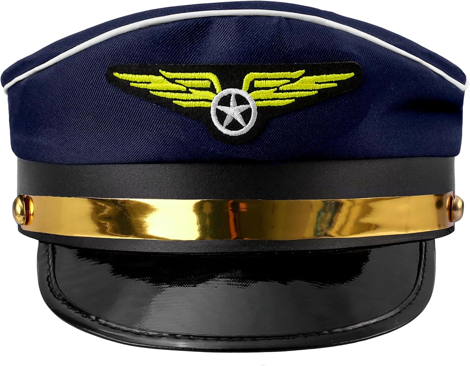 Funny World Pilot Hat Captain Cap Costume Accessory for Adults