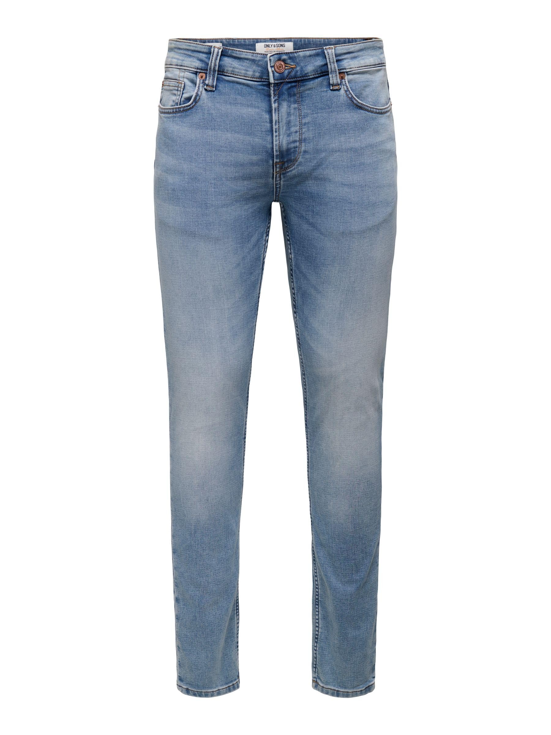 Only & Sons Male Slim Fit Jeans ONSLOOM Niedrige Taille Slim Fit Jeans