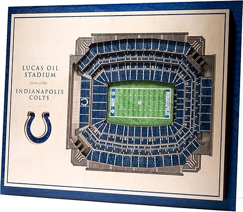 Vista 101 de YouTheFan Arte de pared de 5 capas con vista del estadio de la NFL