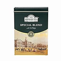Vista 27 de Ahmad Tea Caddy Caja de regalo de estaño, escena inglesa, desayuno inglés, 100 gramos