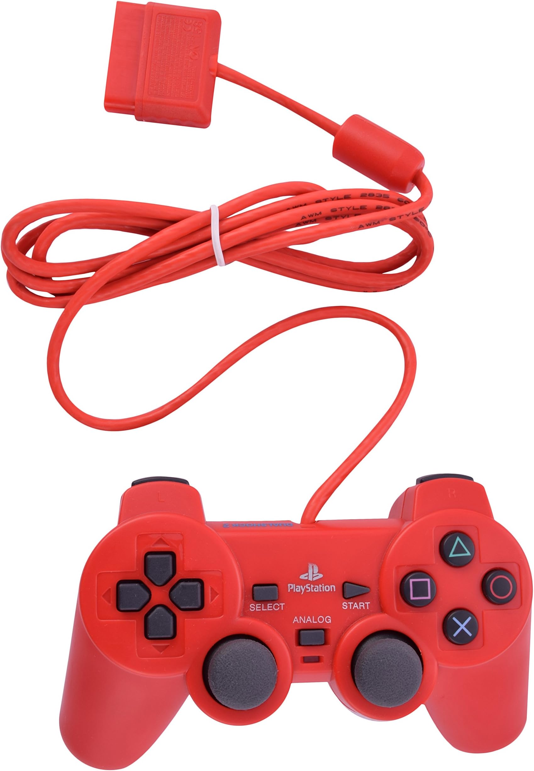 PS-2 Wired Dualshock Remote Controller for PlayStation-2 (Red)