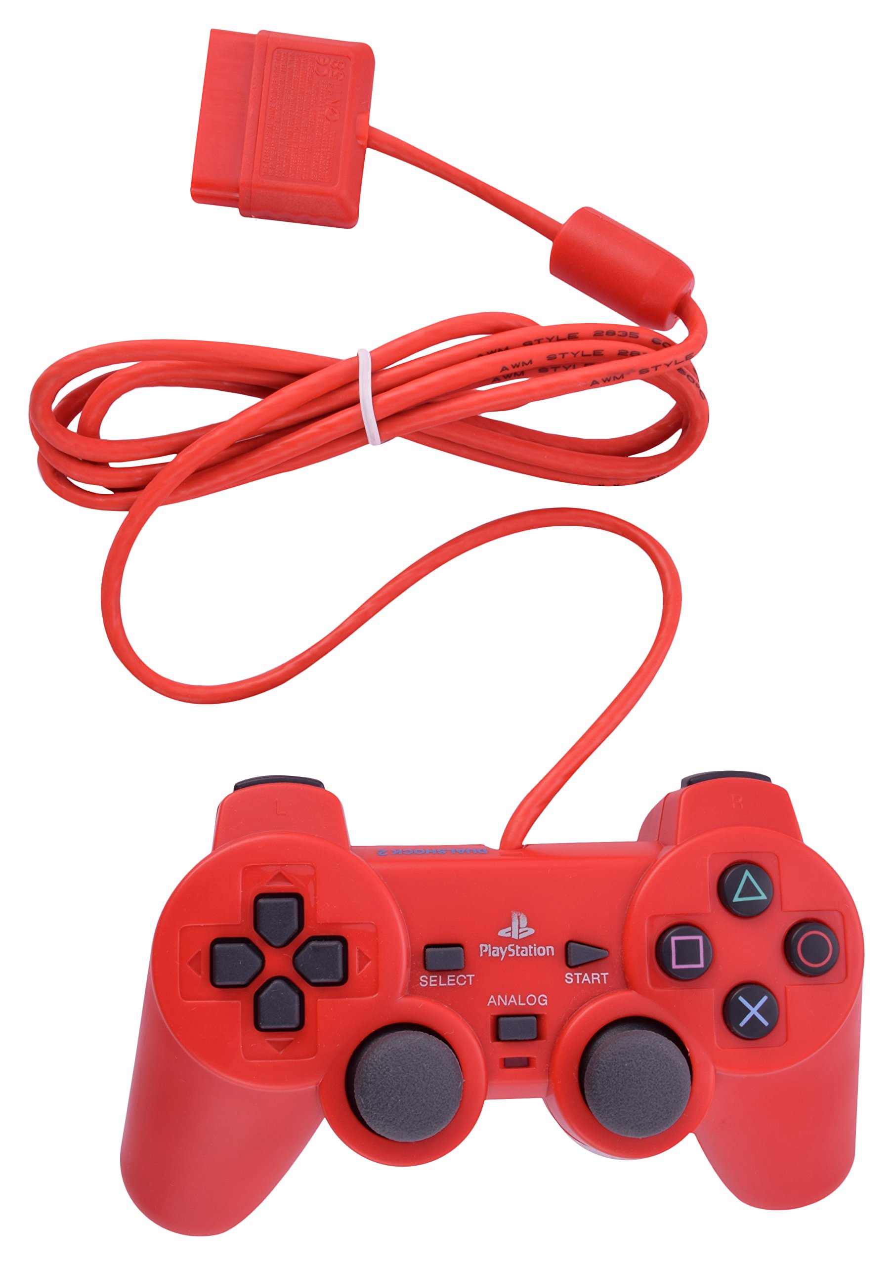 PS-2 Wired Dualshock Remote Controller for PlayStation-2 (Red)