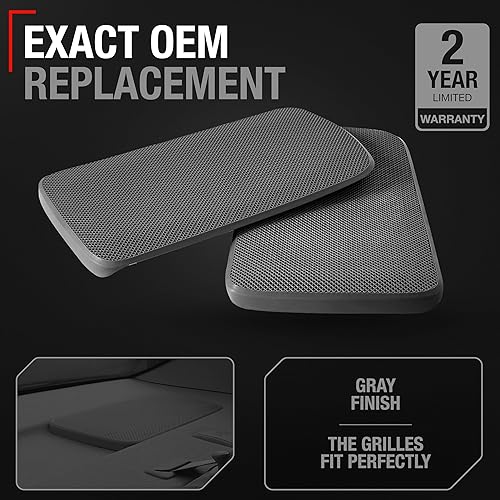 Miniatura 2 de Juego de repuesto para rejilla de altavoces, lado izquierdo y derecho, compatible con Toyota Camry 2002-2006, cubierta de rejilla de altavoz