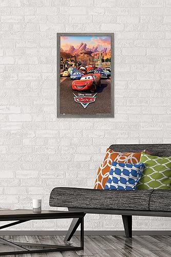Vista 91 de Trends International Disney Pixar Cars - Póster de pared de una hoja, 14.725 x 22.375 pulgadas, versión premium sin marco