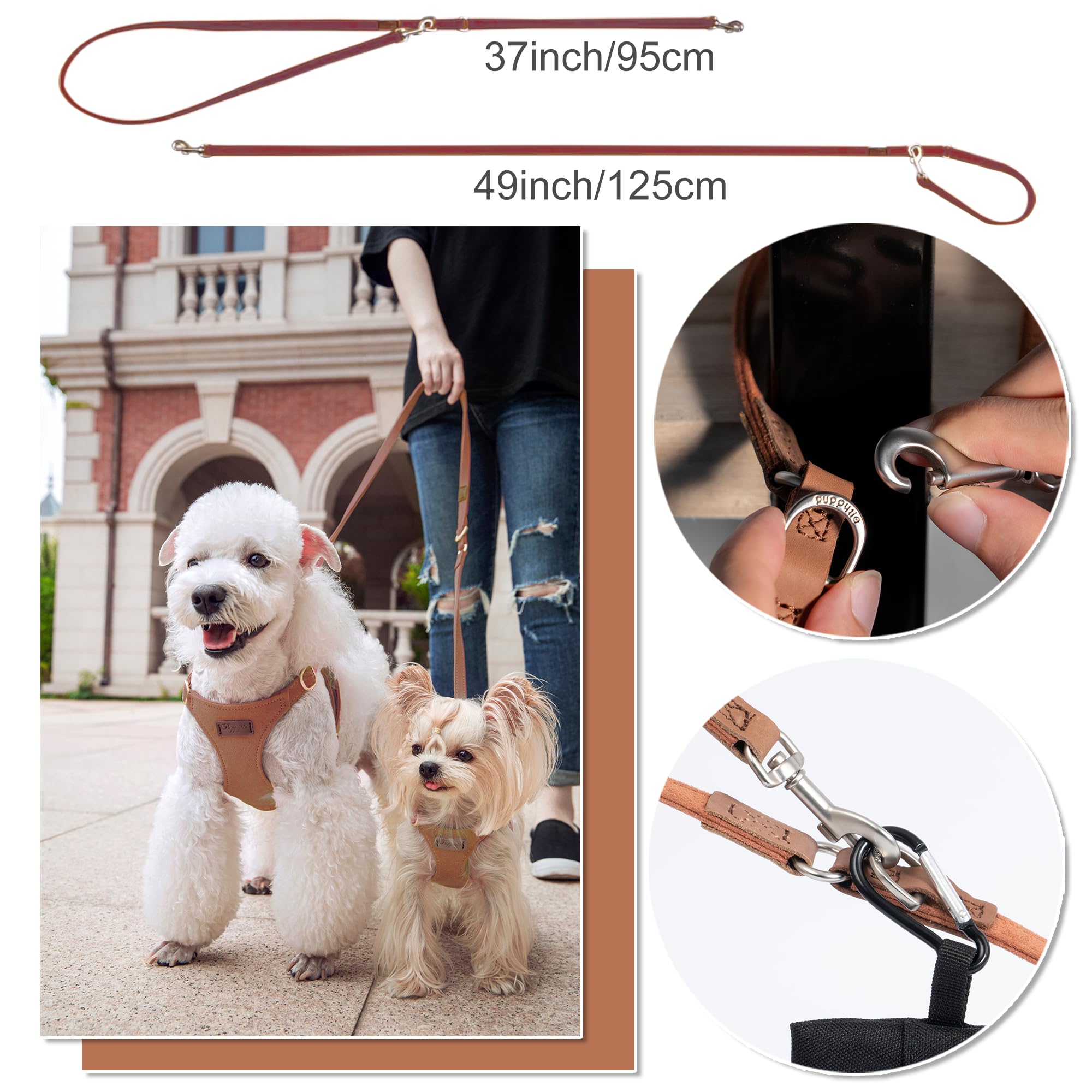 Amazon.com : Puppytie xs Dog Harness with Multifunction Dog Leash
