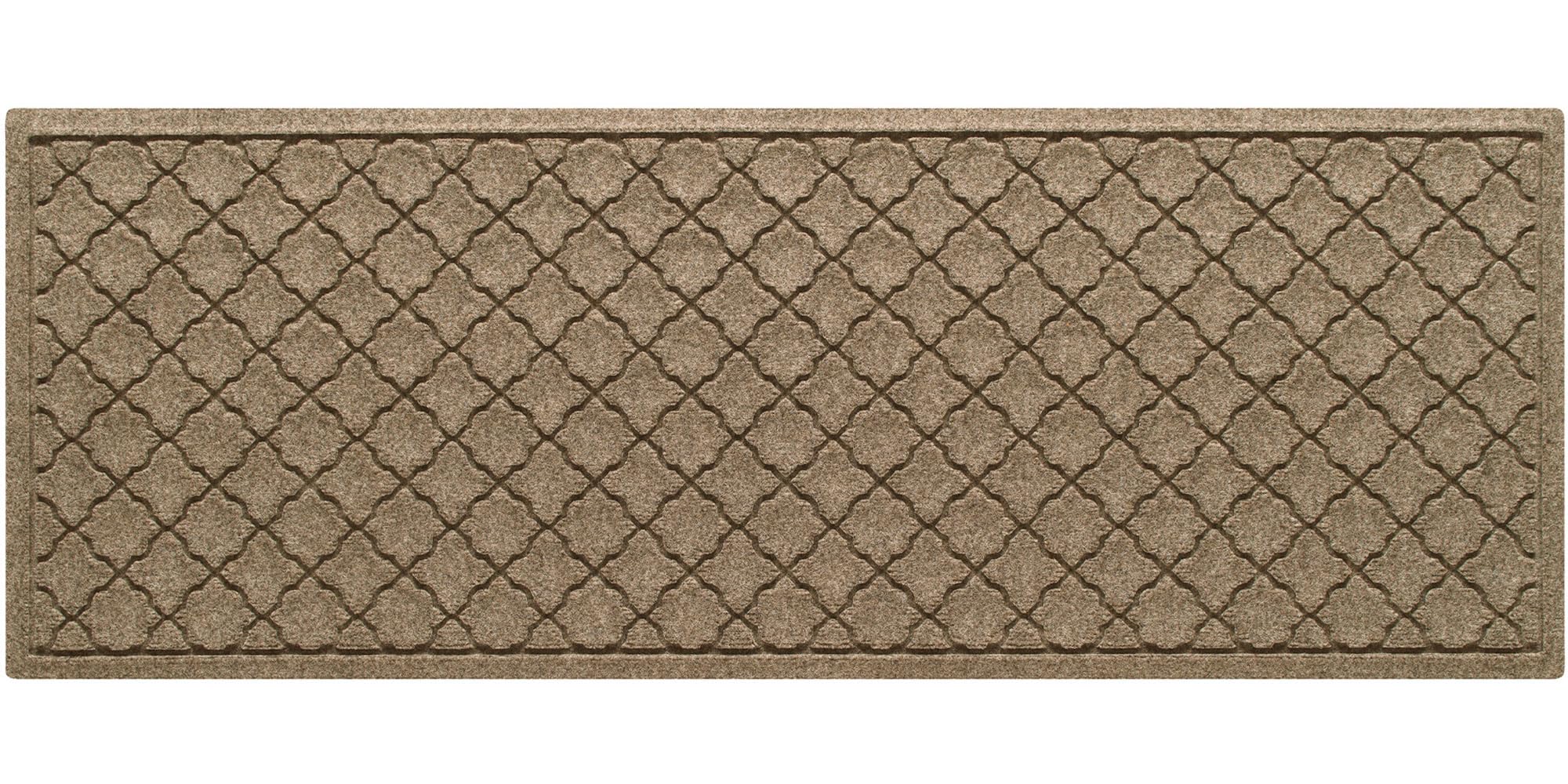 Bungalow Flooring Waterhog - Tapete para puerta corredor, 2 x 5 pies, fabricado en Estados Unidos, duradero y decorativo, antideslizante, interior/exterior, atrapa el agua, colección Cordova,