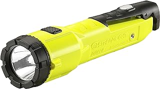 Streamlight 68780 Dualie 3AA Dual Beam Flashlight 140 Lumen Spot Beam and 140 Lumen Downward Facing Flood Light w/Built in Clip and Magnetic Base, Yellow - 140 Lumens