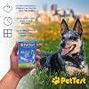 شرائط اختبار الجلوكوز في الدم من PetTest، سهلة الفتح للاستخدام مع شاشة قياس السكر للكلاب والقطط، معقمة ومختومة بشكل فردي، 50 قطعة