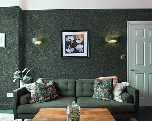 Miniatura 3 de GloryTik Papel tapiz rosa de 17.3 x 393.7 pulgadas, papel tapiz texturizado de seda, papel de contacto rosa, autoadhesivo, extraíble, grueso para