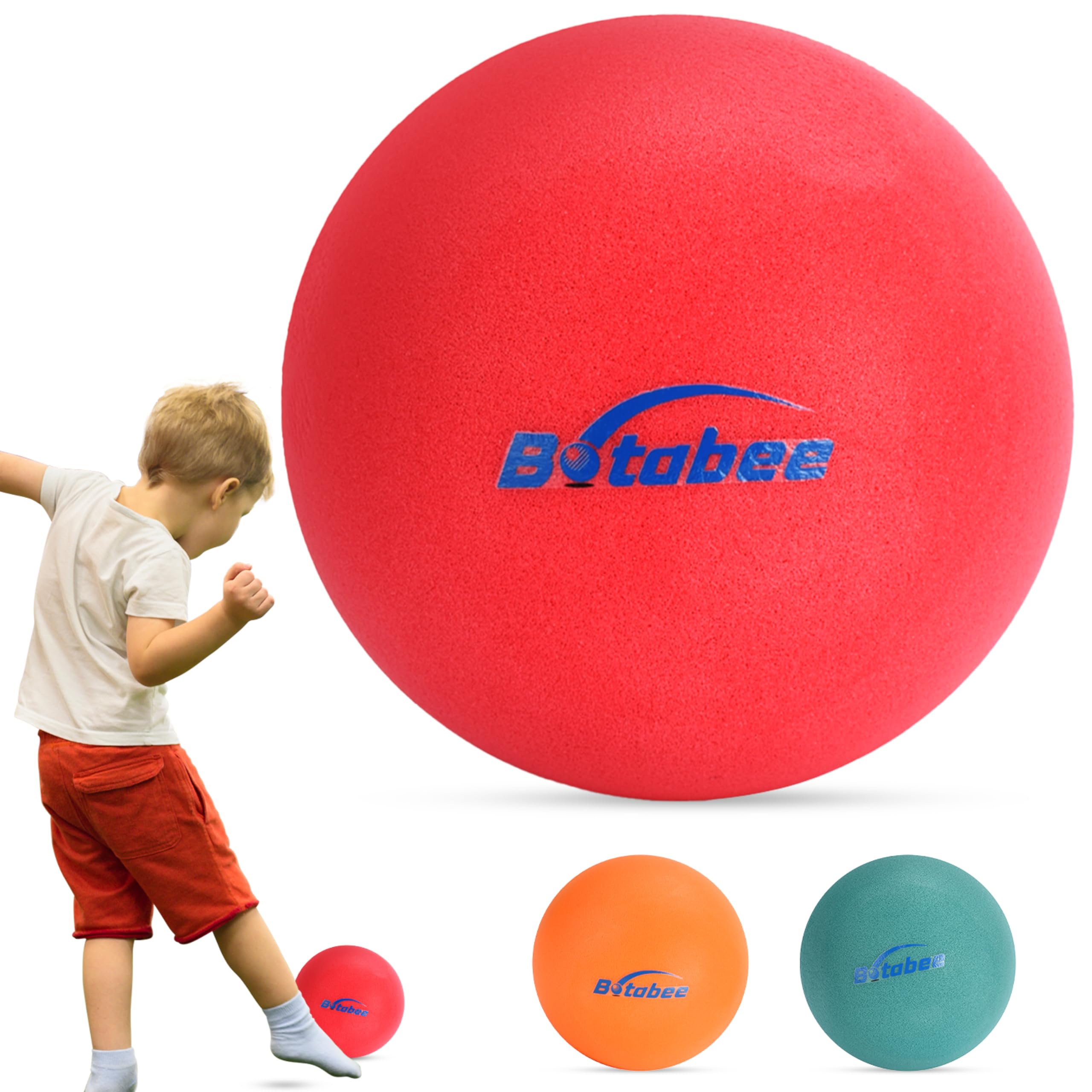 Botabee Foam Balls for Babies and Kids - Soft and Lightweight Grip Balls for Toddlers - Soft Foam Dodgeballs - Silent Ball for Classroom Indoor Play - Uncoated High Density Construction- New