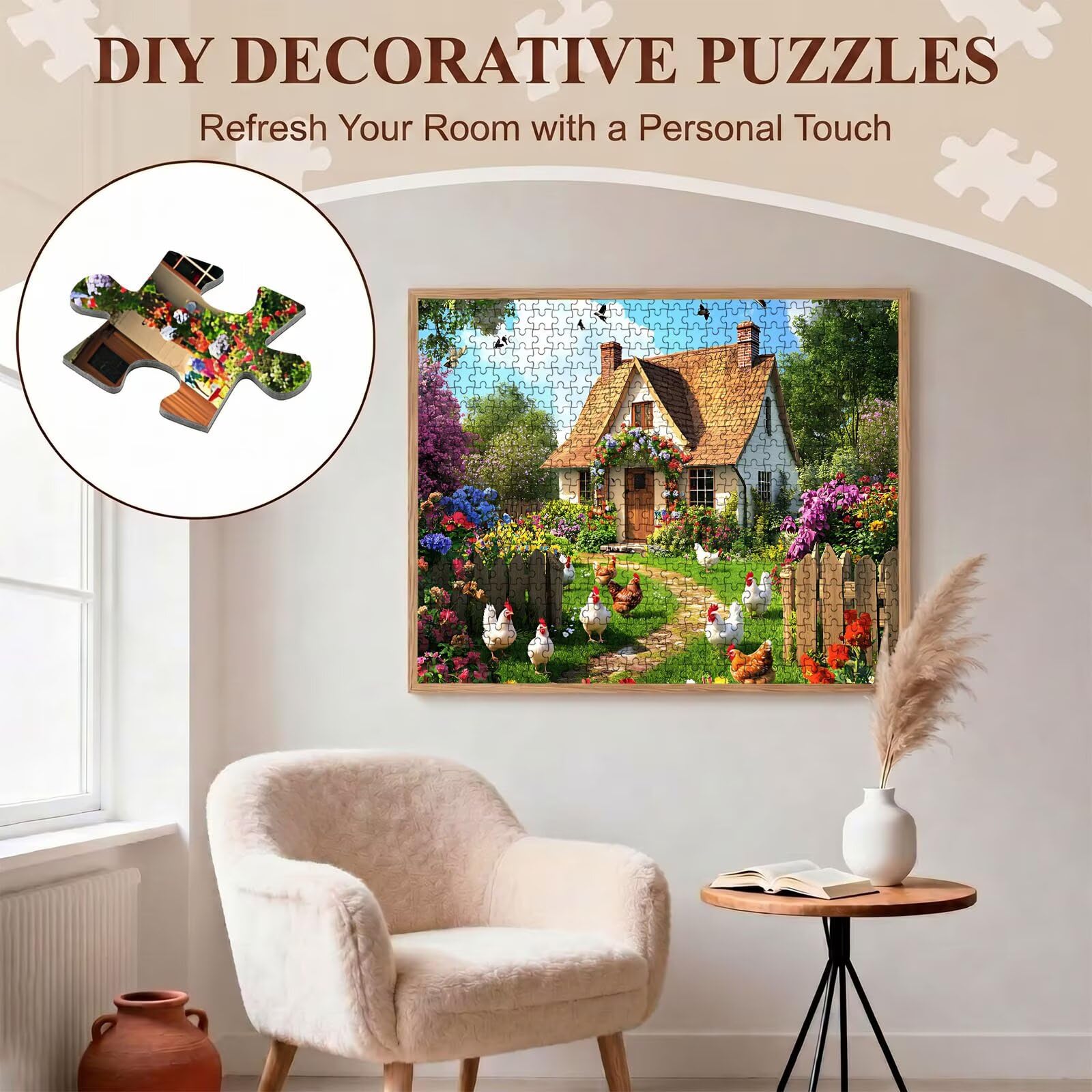 casa colonica cabina Puzzle 2000 Pezzi per Adulti, Puzzle in Legno - Collezione Classica con Poster Incluso - Sfida di Concentrazione e Passatempo Antistress, Gioco per Famiglia, 99 x 70 cm f0-811