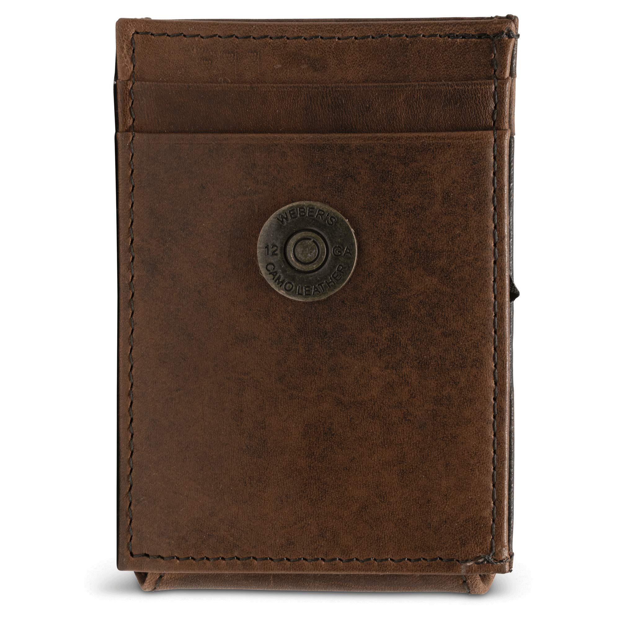 WEBER'S PREMIER LEATHERDynasty Series - Men's Front Pocket Wallet - RFID Blocking Full Grain Leather