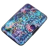 Mini RFID Aluminum Wallet Credit Cards Holder Business Card Case Metal ID Case for Men Women (Acolorful)