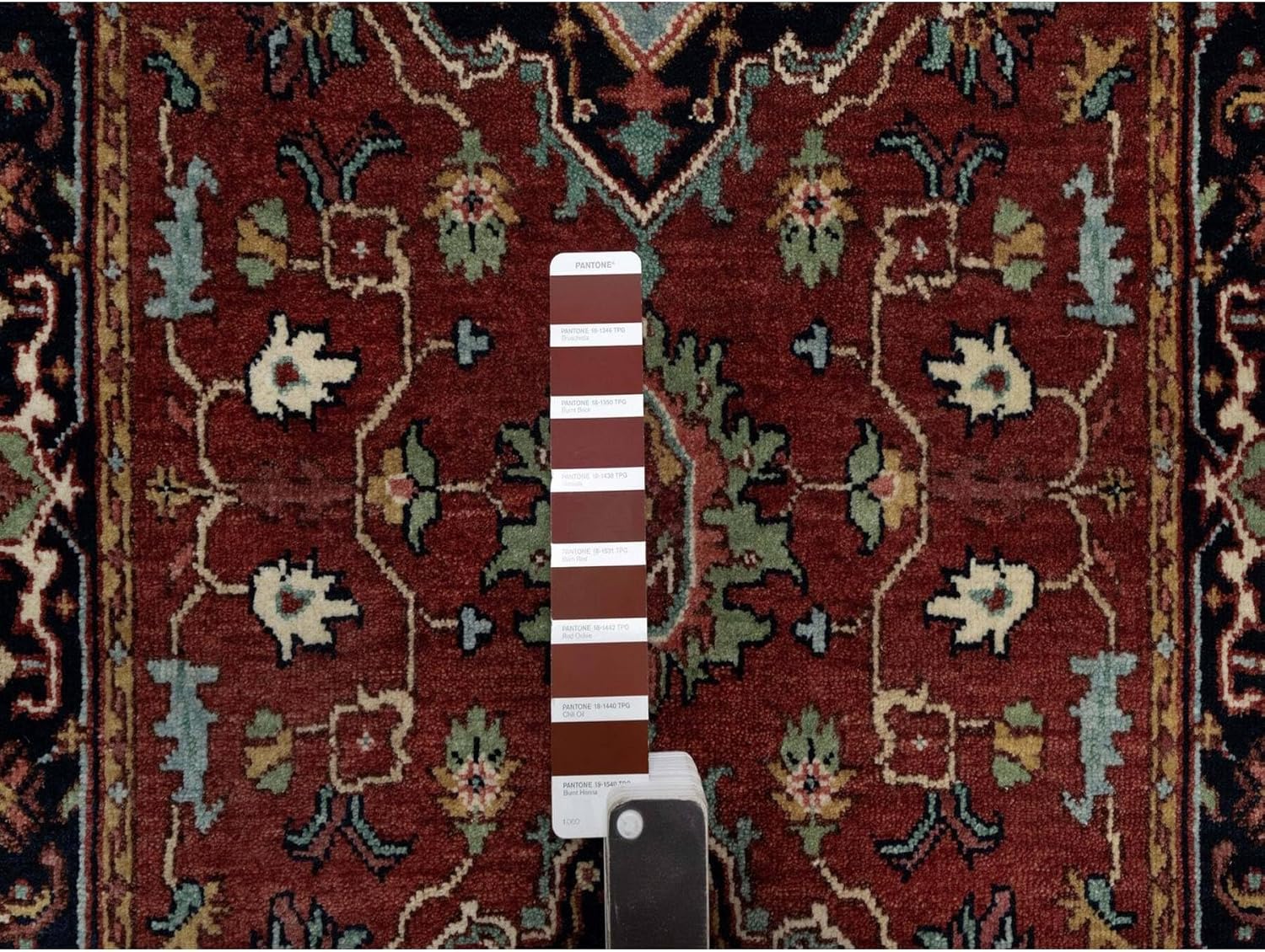 Hand Knotted Runner Rug, Barn Red, 2'6"x6'3", New Zealand Wool, Vegetable Dyes, Heriz Style, Oriental