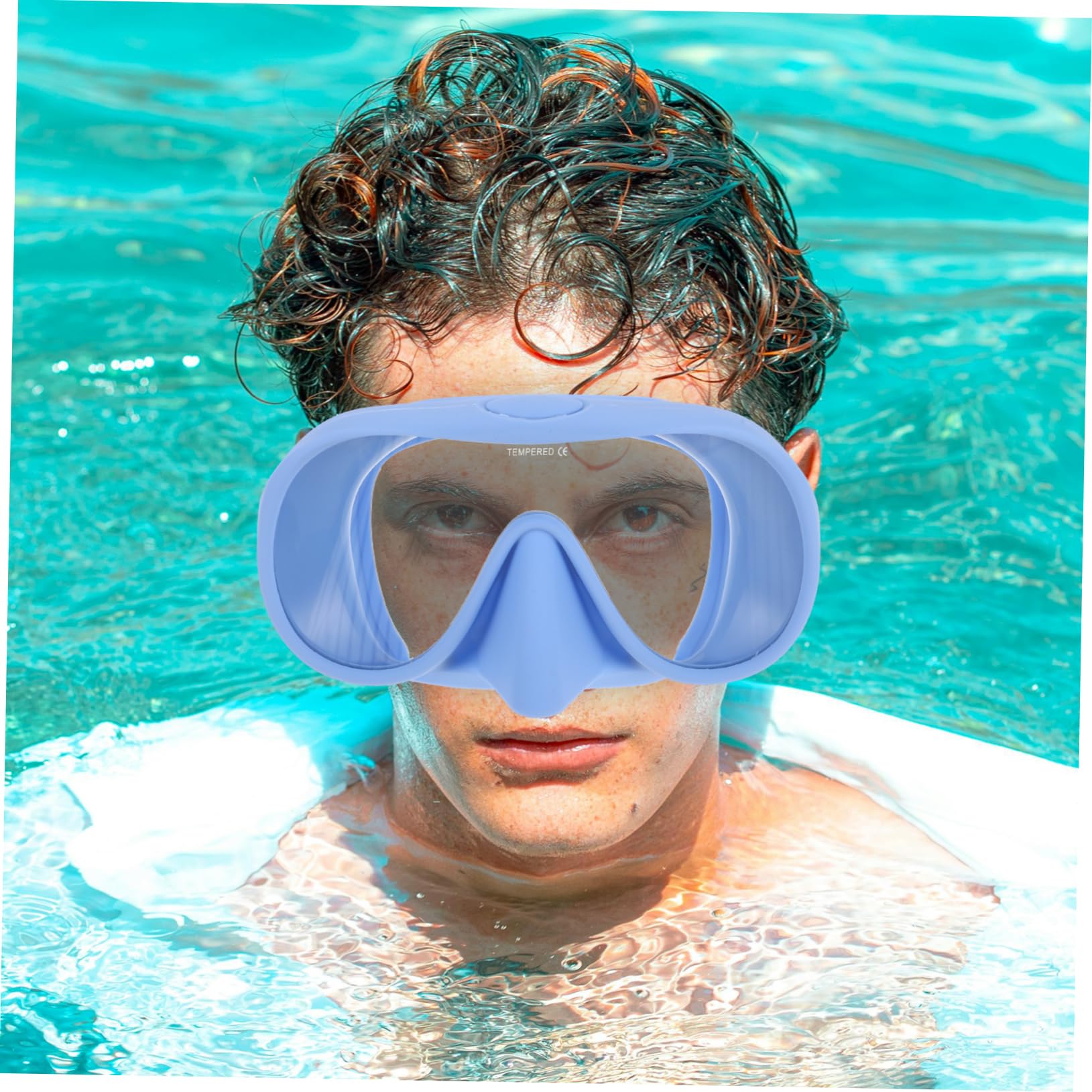 Set Snorkeling Adulto 1 Pezzo in Silicone e Vetro Temperato | Antiappannante Occhialini Nuoto, Maschera da Snorkeling per Adulti, Atmosfera Estiva, con Custodia