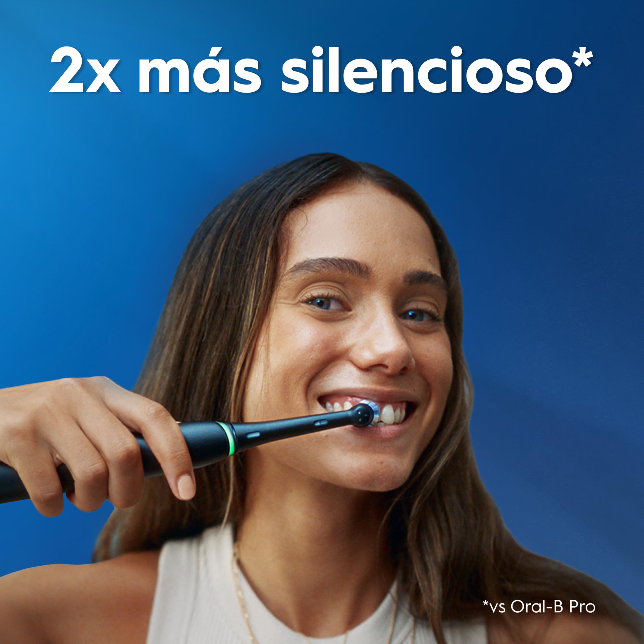 Oral-B iO 3 Cepillo de Dientes Eléctrico con 3 Cabezales, Negro - Cepillo Dental con Sensor de Presión, 3 Modos de Cepillado con Blanqueamiento Dental Y Temporizador, Diseñado por Braun