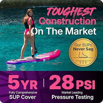 Bluefin Cruise 10'8 Inflatable Paddle Board | Premium SUP Package & Accessories | Non-Slip Deckpad & Lightweight | 6' Thick All-Round SUP Paddleboard | Perfect stand up board for Adults & Youth