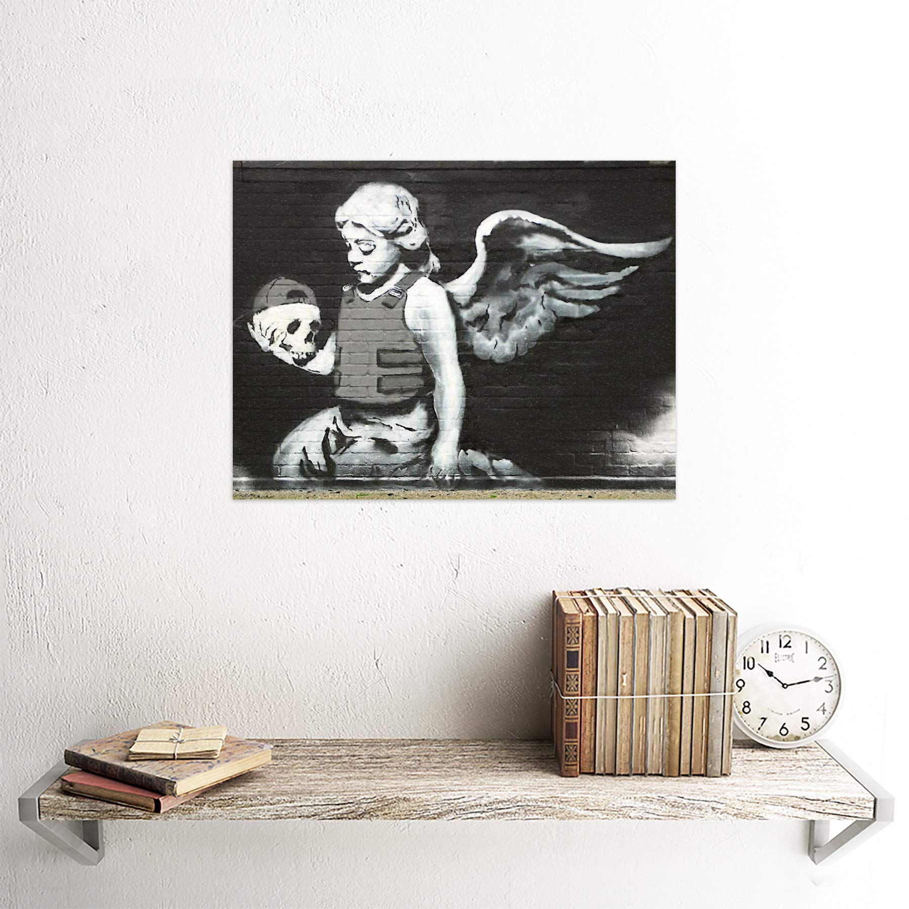 Amazon.com: Wee Blue Coo Banksy Angel With Skull Graffiti Street