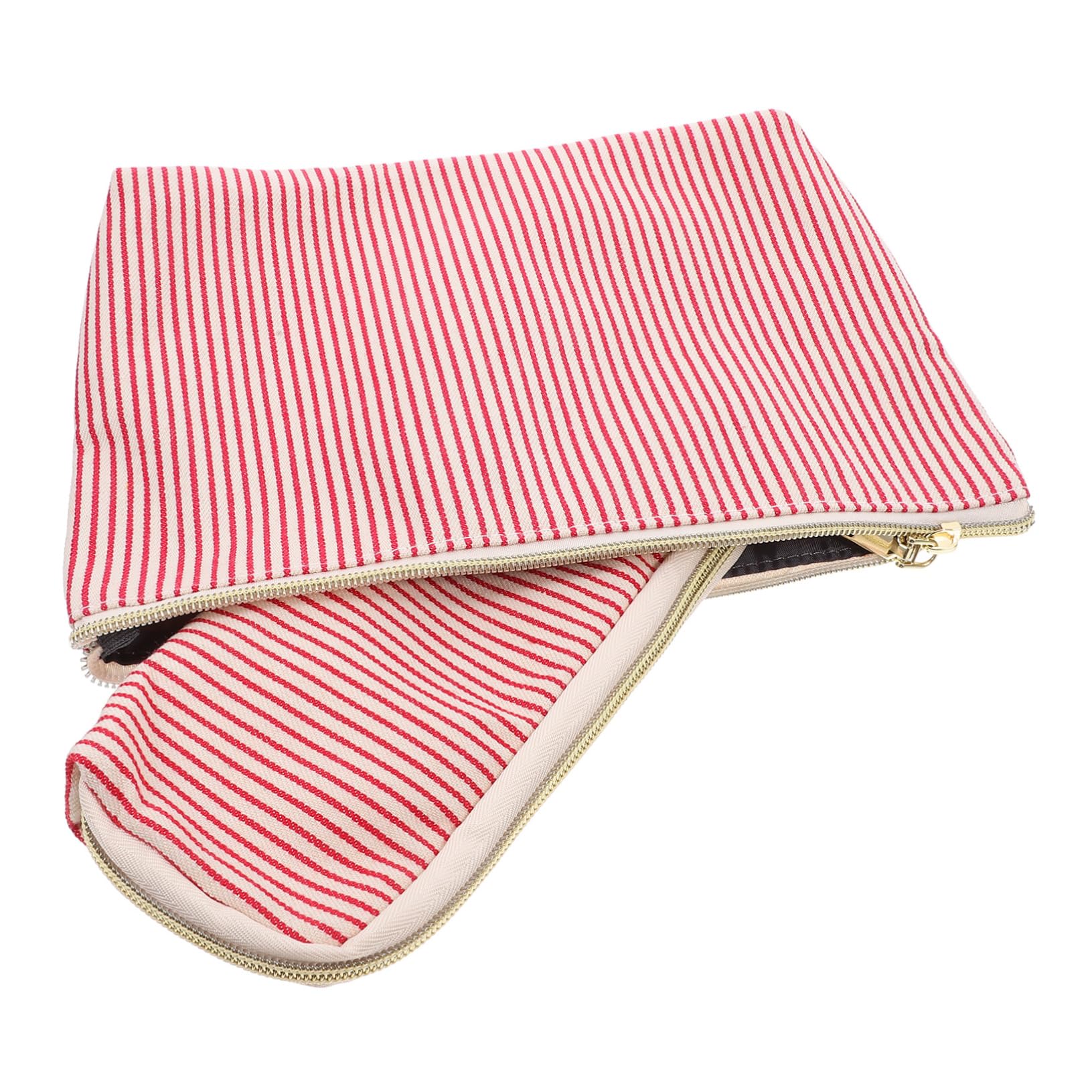 FRCOLOR 10stücke Kosmetiktasche Große Kapazität Reise-Organizer Für Make-up Und Toilettenartikel Praktisches Aufbewahrungs-Accessoire Für Unterwegs Gestreift