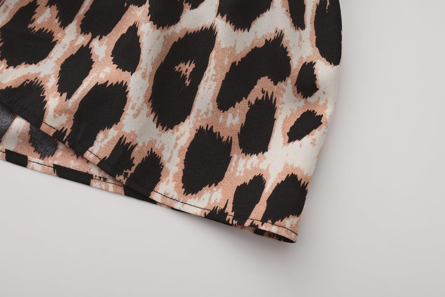 Women's Y2K Cute Summer Leopard Print Halter Top Sexy Tie Front Backless Ruffle Beach Crop Going Out Tops for Women - Image 6