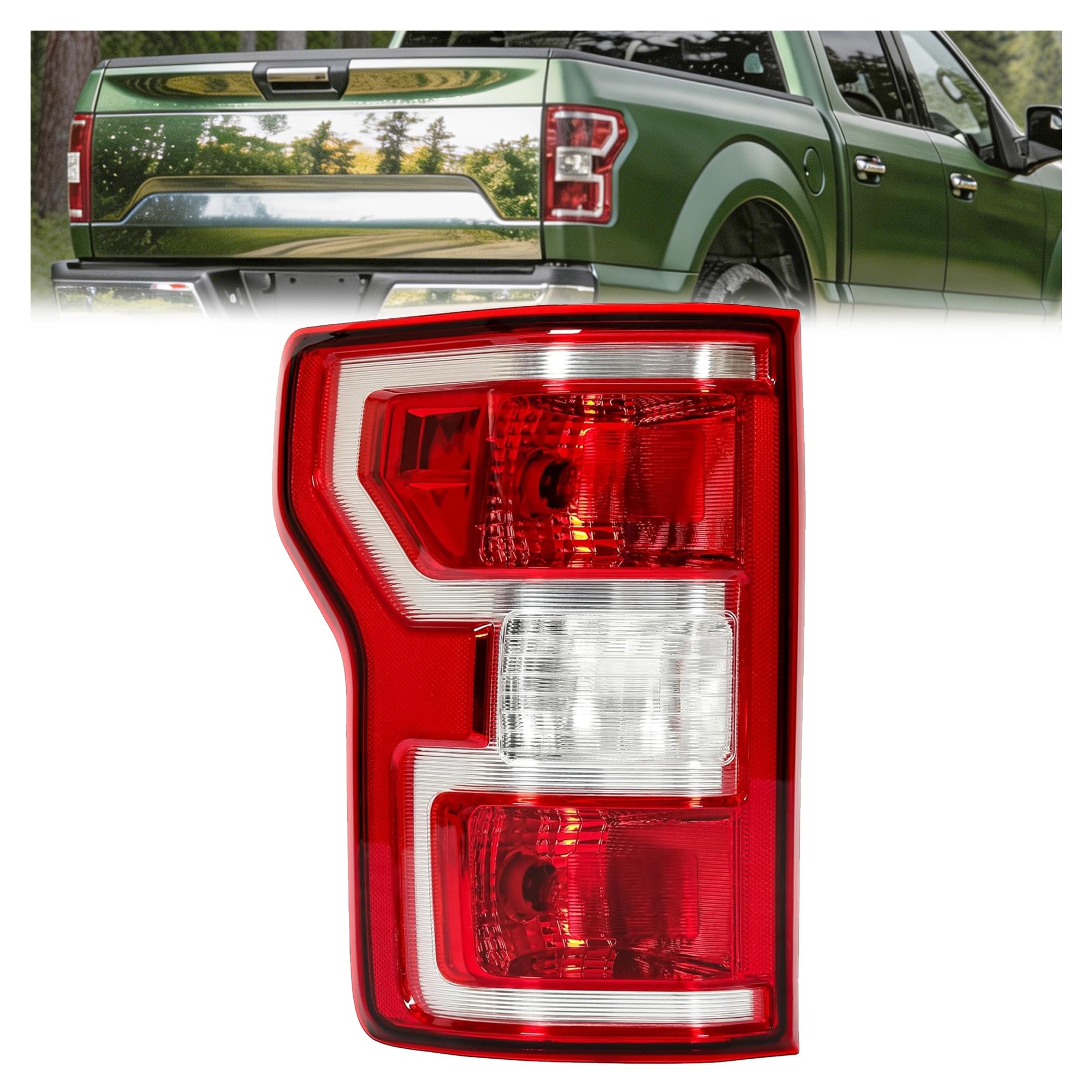 Amazon.com: KUAFU Rear Left Tail Light W/Bulbs Compatible with