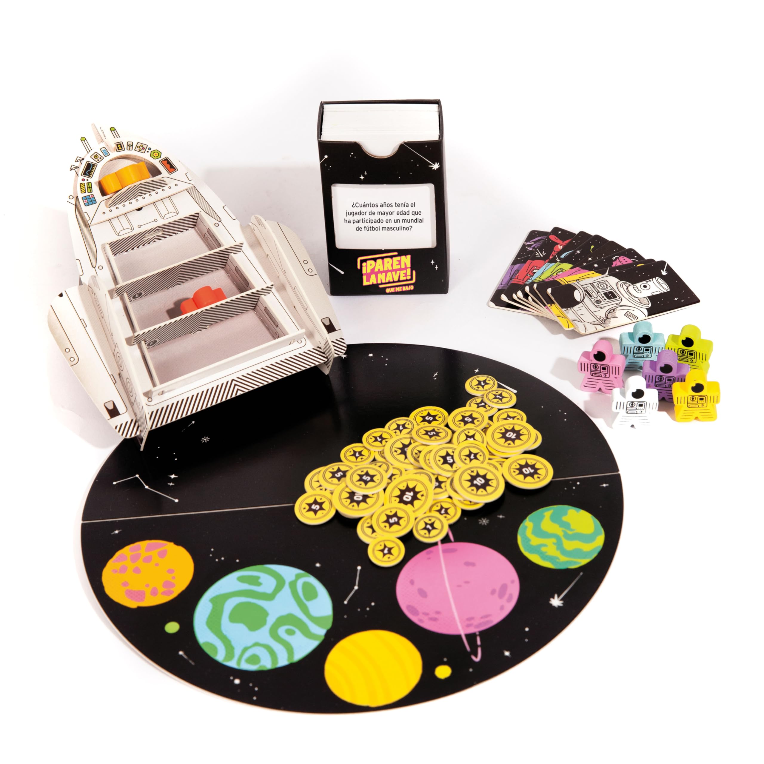 Paren La Nave – Juego De Mesa Familiar De Preguntas Y Pujas Para Hasta 8 Jugadores, A Partir De 10 Años