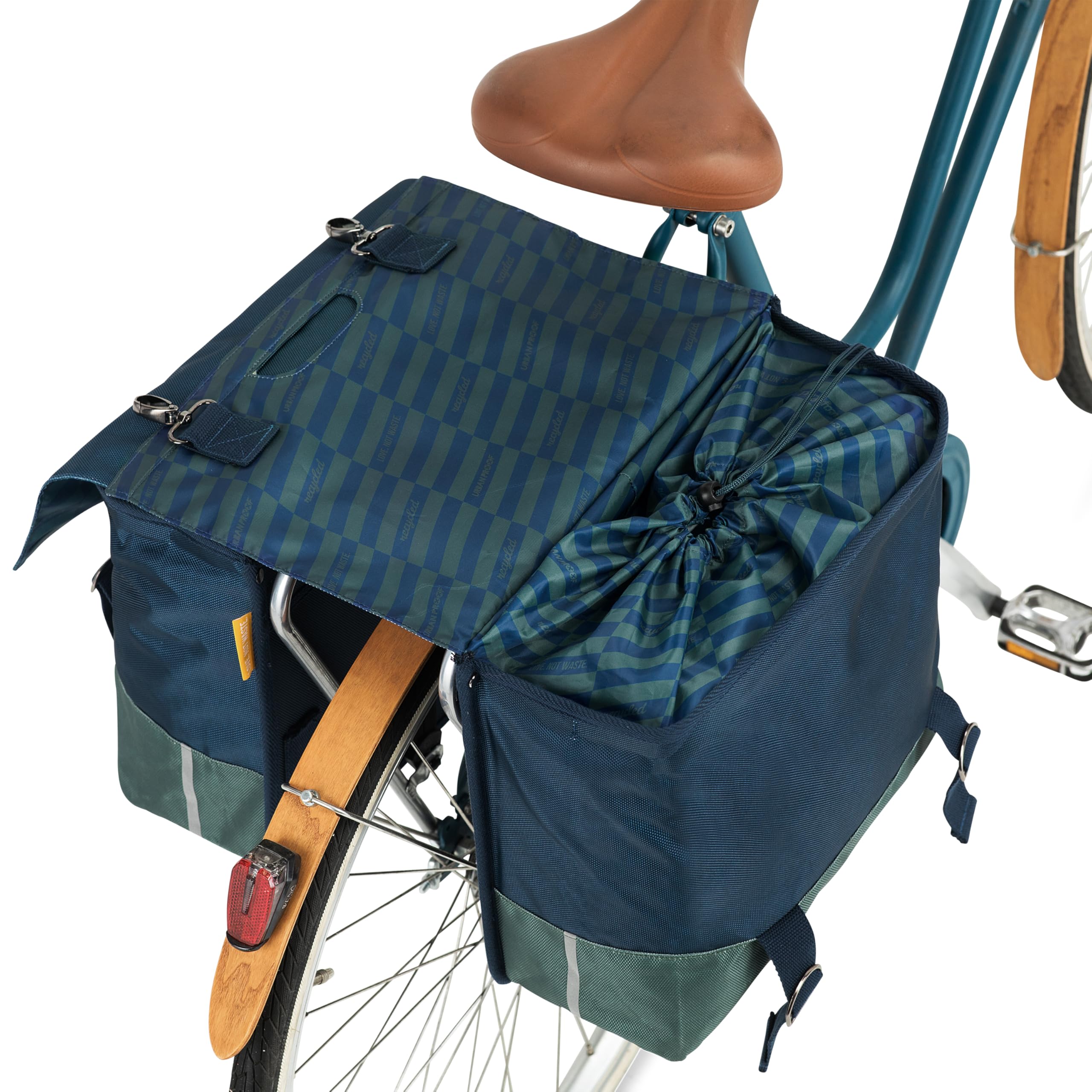 Doppelpacktasche 40 Liter – Aus Recyceltem PET, Blau/grün!