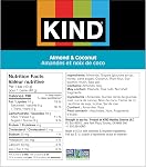 KIND Healthy Snacks Bars, Almond & Coconut, Gluten Free, Low Sodium Snacks, 4g Protein, 5 Count