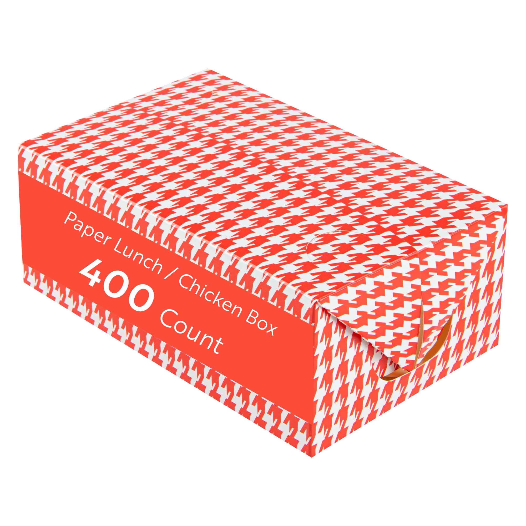 Restaurantware Disposable Takeout Box 400 Count 47 Ounce Paper Greaseproof Food Container Recyclable Lunch Box Spill-Resistant Secure Closure Red