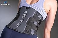 Vista 9 de NEENCA Soporte de espalda para alivio del dolor de espalda baja con sistema de soporte biónico, cinturón de soporte lumbar ajustable para hombres