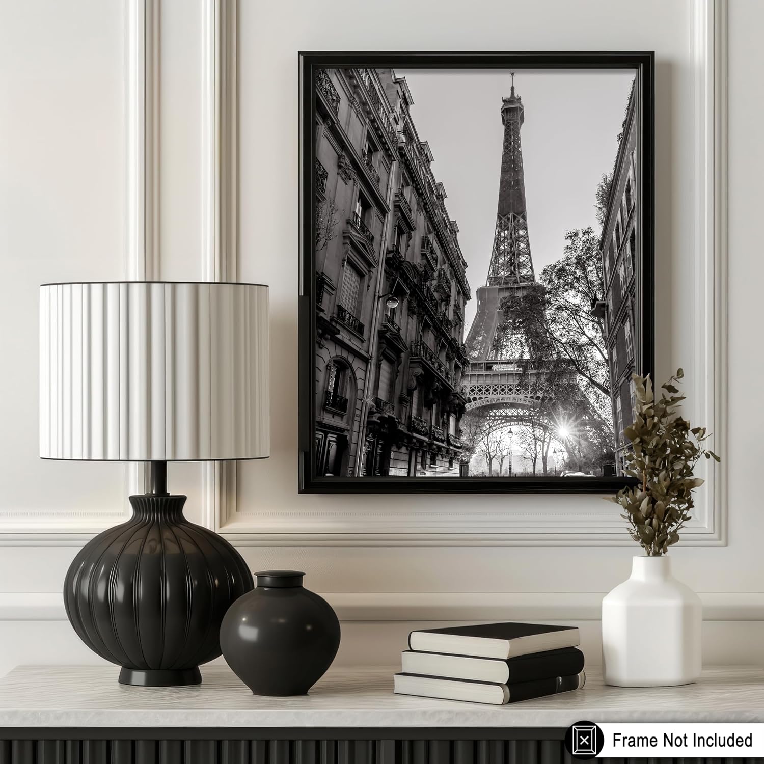 Poster Master Eiffel Tower Poster - Paris Print - Back Alley Art - City Architecture Artwork - Modern Design - Aesthetic Photography - Living Room or Office Decor - 8x10 UNFRAMED