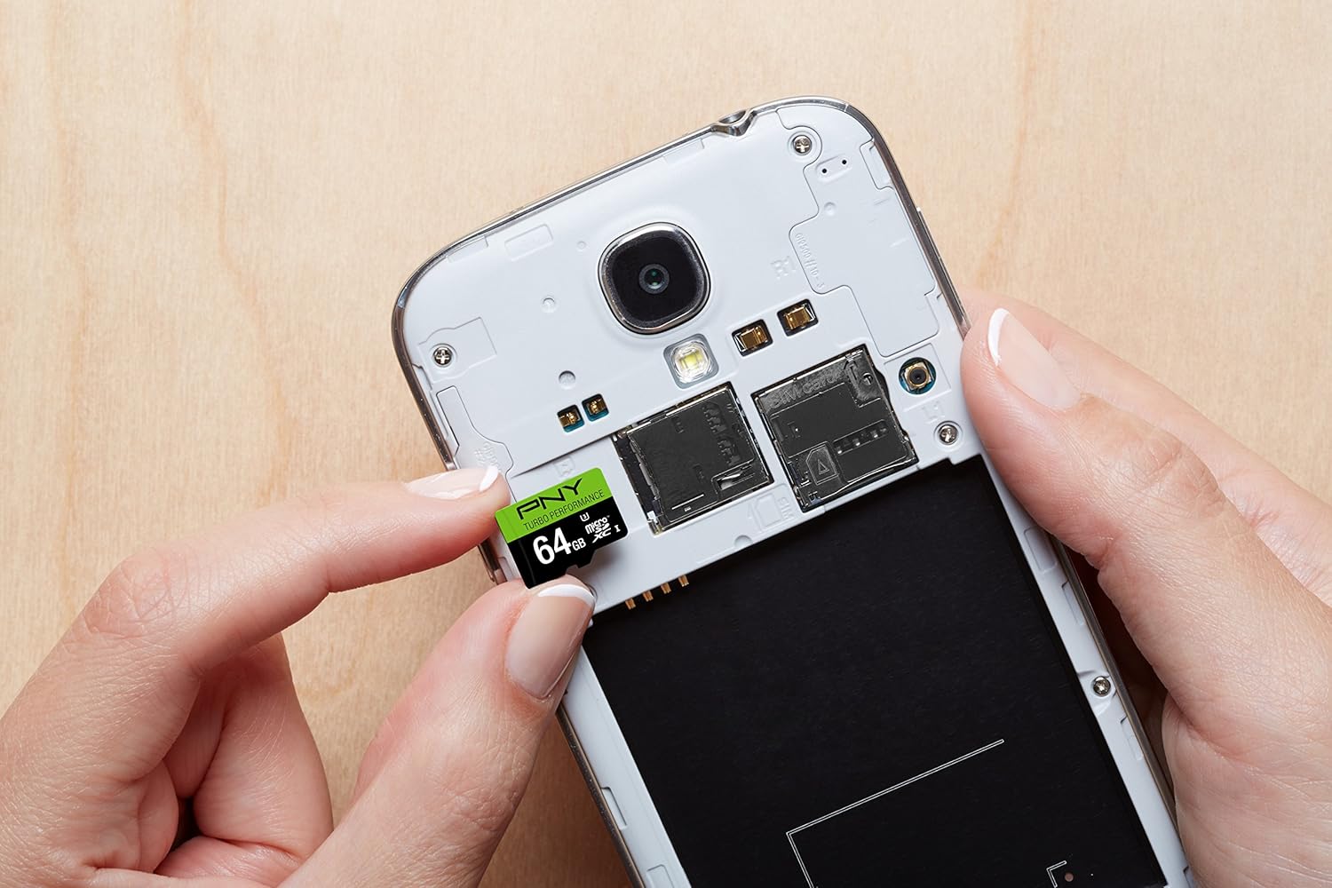PNY U3 Turbo Performance 64GB High Speed MicroSDXC Class 10 UHS-I, up to 90MB/sec Flash Card (P-SDUX64U390G-GE)