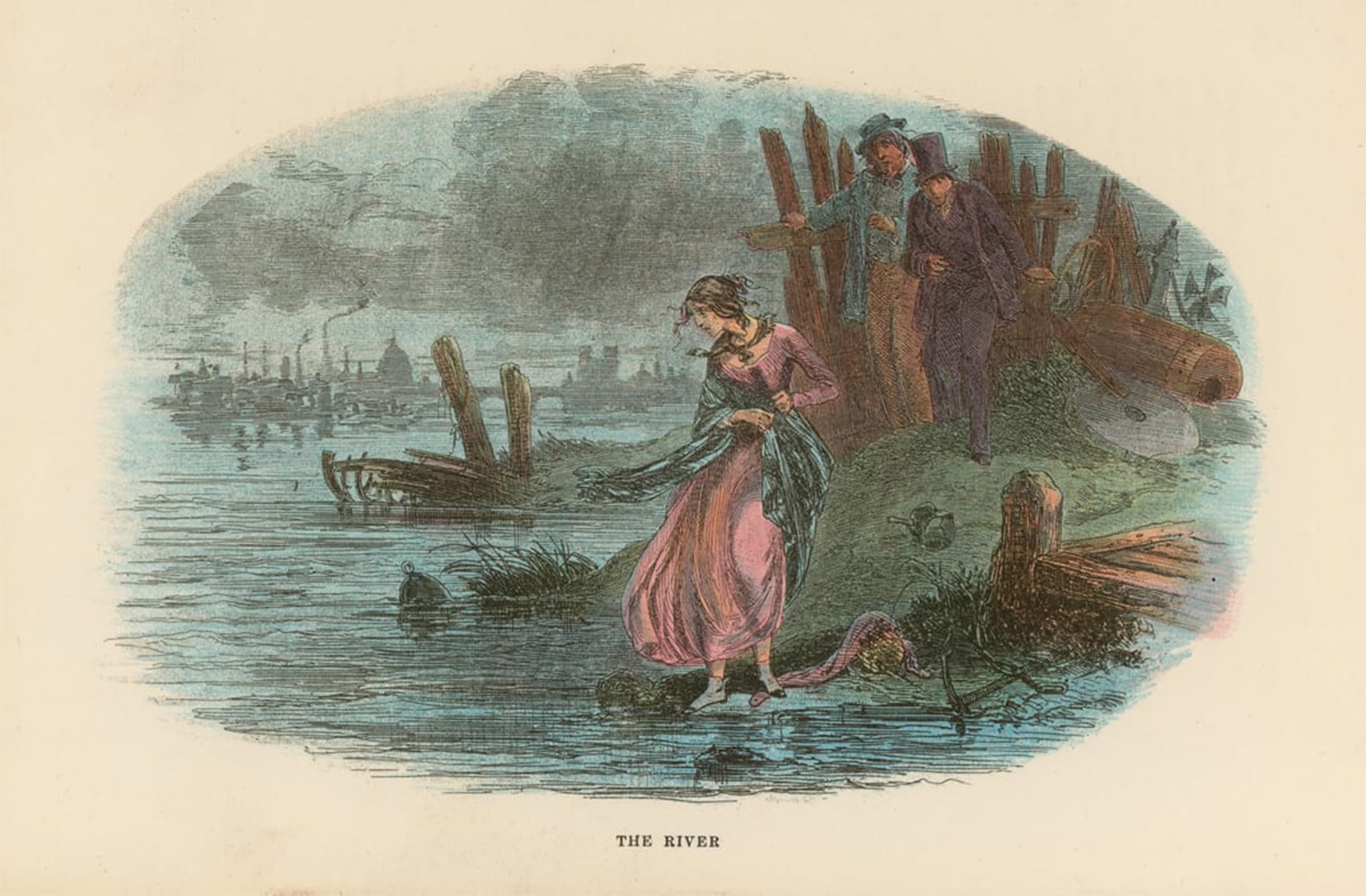 ARTXLXXBN Famous Prints Artwork Pictures Poster Painting Art Illustration for David Copperfield by Hablot Knight Browne Artwork Landscape Pictures for Home Decor 60x90cm