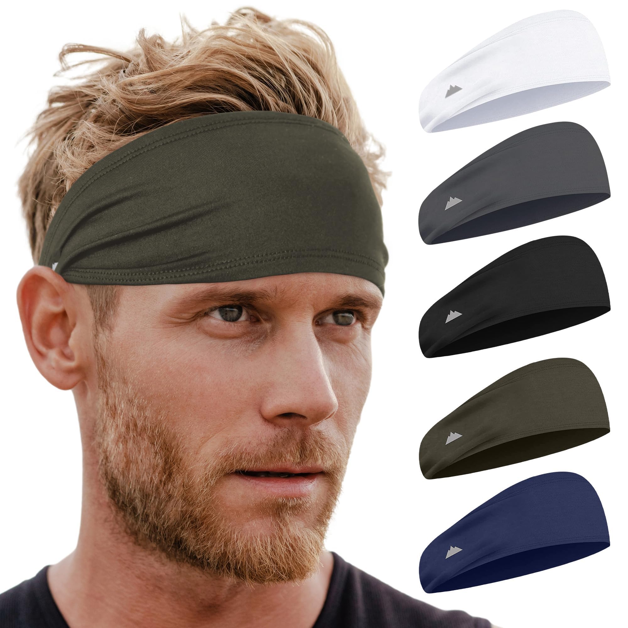 Tough Headwear Mens Headband | Sweat Headbands for Men Women Working Out Running Sports – Athletic Sweat Band Exercise