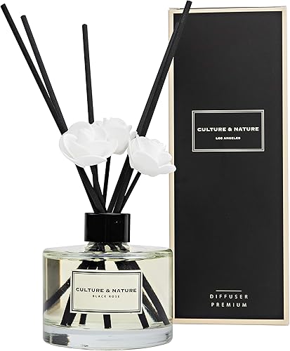 Miniatura 16 de CULTURE & NATURE - Set de difusores de varillas de 4 oz (120ml) - Difusor con varillas y aroma de algodón limpio - Fragancia para el hogar - Difusor