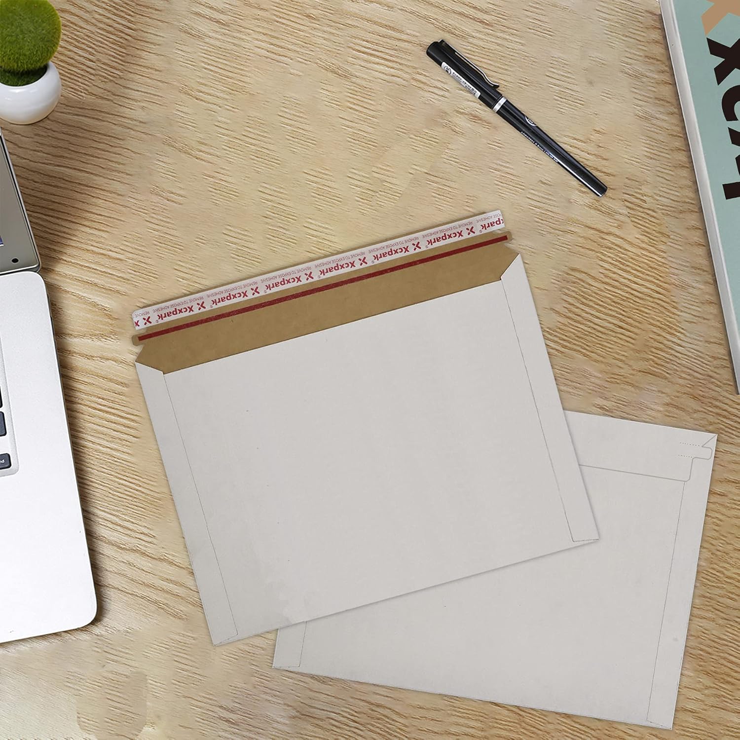 36 Pack white Rigid Mailers 10 x 13.5 inches, Self Seal Photo Document Mailers Premium Cardboard Keep Flat Envelopes for Photos, Pictures, Papers, Files, CD - Image 6