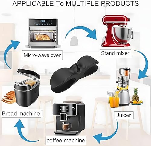 Miniatura 4 de Paquete de 4 organizadores de cables mejorados para electrodomésticos de cocina con soporte autoadhesivo, organizador de cables para